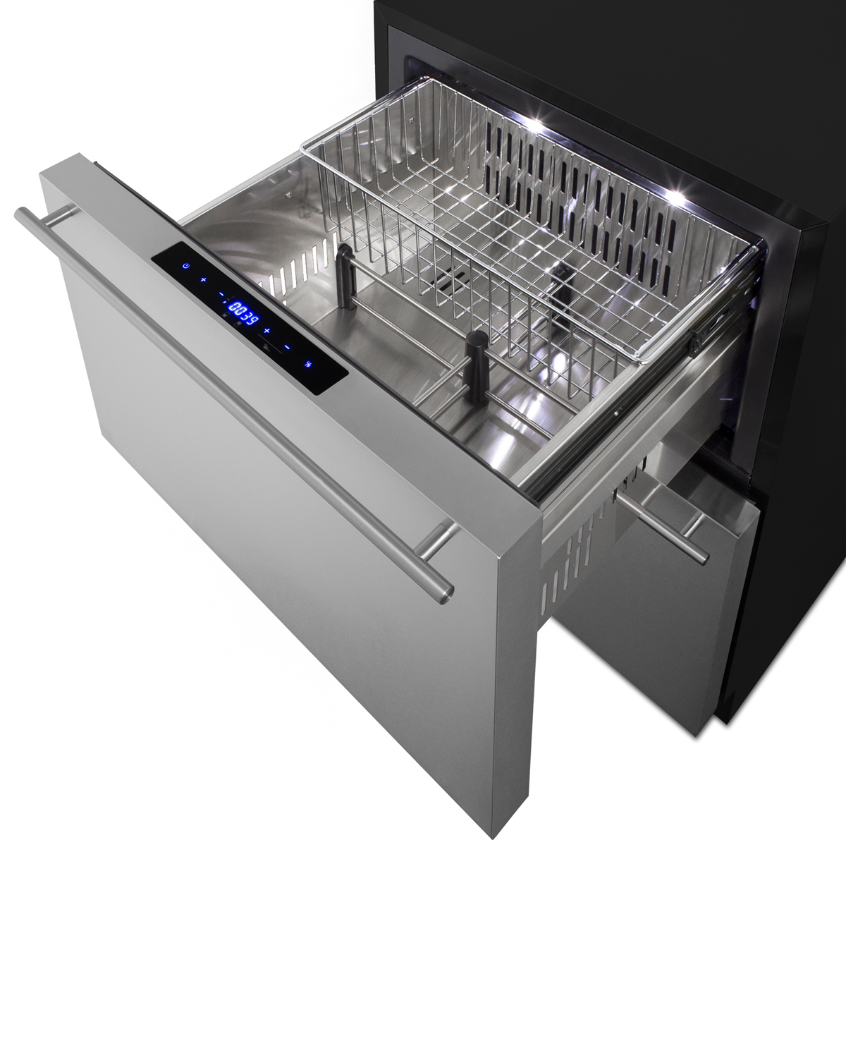 24 in. wide ADA compliant panel-ready 2-drawer refrigerator-freezer for indoor or outdoor residential or commercial use